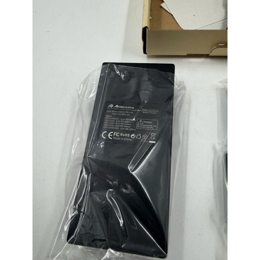 Powerextra LP-E12 Battery 3 Pack And Triple Shot Charger For Canon